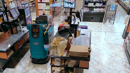 T380AMR Cleaning in Grocery Store