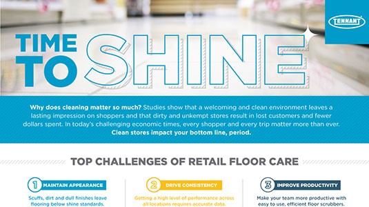 Time to Shine - Retail Cleaning Infographic