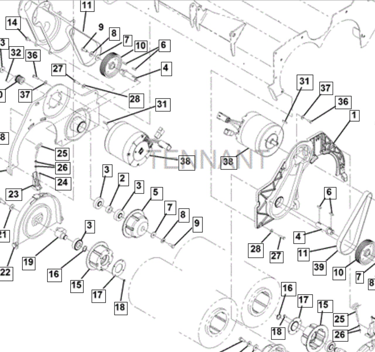 Tennant parts diagram